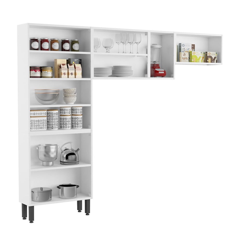 Cozinha Completa Compacta de Aço com 11 Portas Múltipla Bertolini