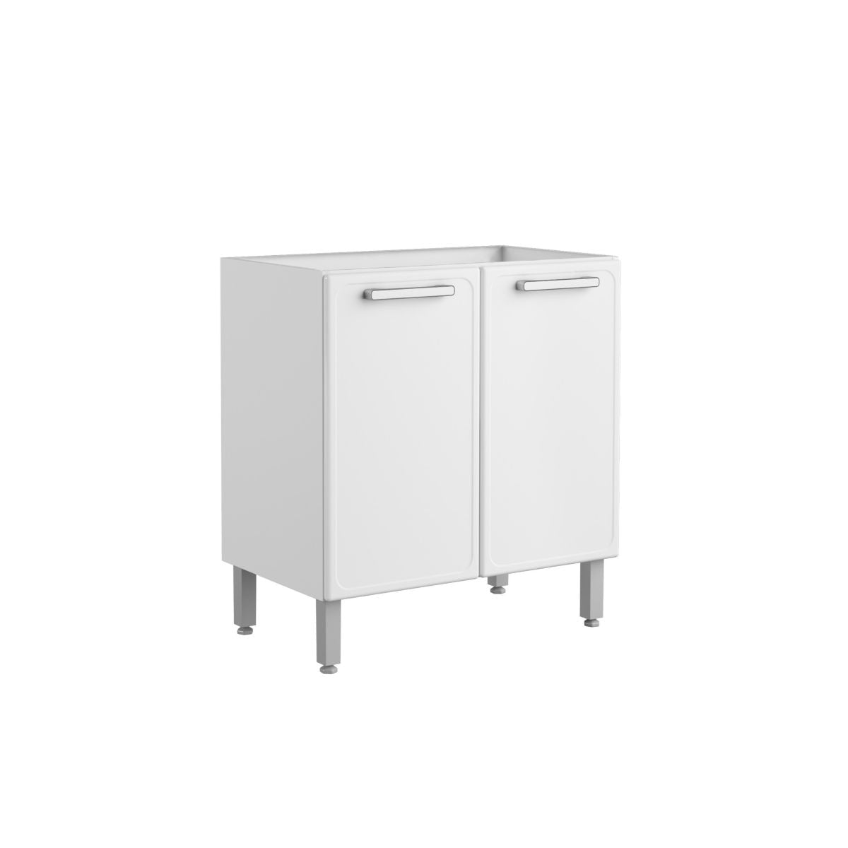 Balcão de Cozinha em Aço 80 cm 2 Portas Gourmet Bertolini