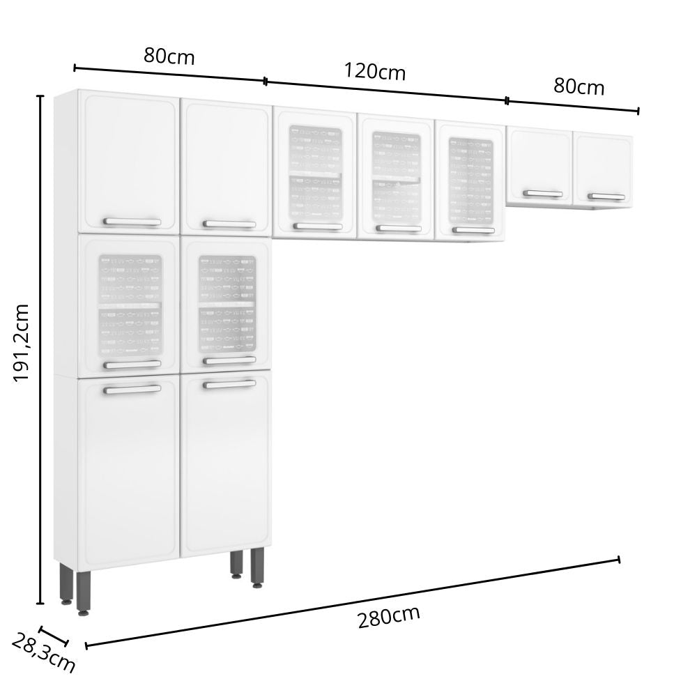 Cozinha de Aço Compacta 3 Peças Gourmet Bertolini