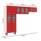 Cozinha Completa de Aço com 11 Portas Colors Bertolini