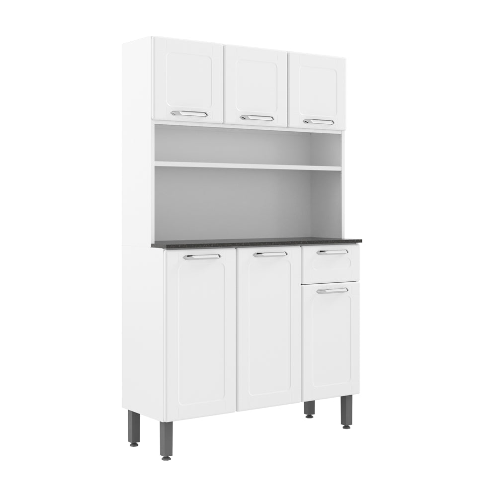 Cozinha de Aço Compacta com 6 Portas e 1 Gaveta Dona Maria Bertolini