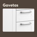 Balcão de Cozinha em Aço para Microondas com 3 Portas Múltipla Bertolini