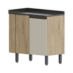 Balcão de Cozinha de Canto com Tampo 1 Porta Moderna Bertolini