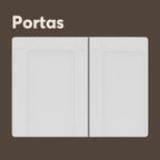 Balcão de Aço com Pia 3 Portas 2 Gavetas Colors Bertolini