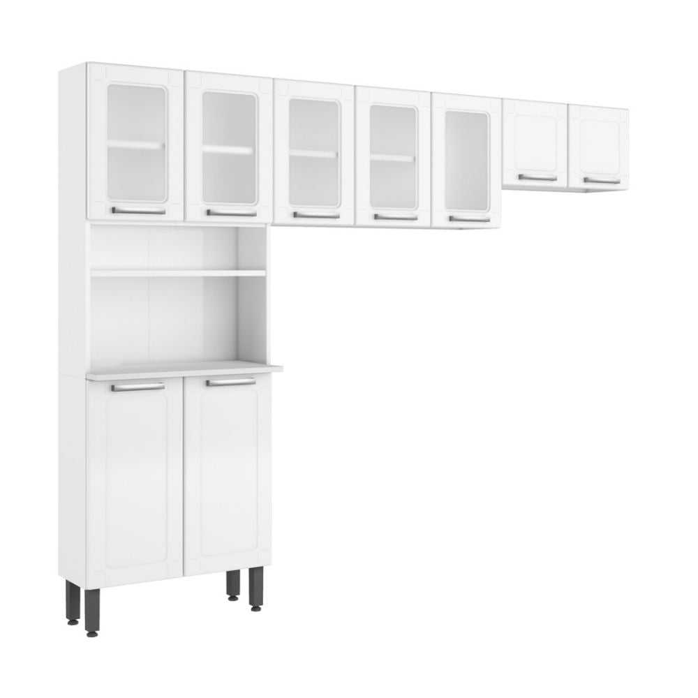 Cozinha Completa Compacta de Aço com 9 Portas Múltipla Bertolini