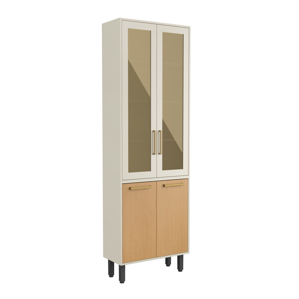 Cristaleira com 4 Portas 2 Vidros Bossa Nova Bertolini