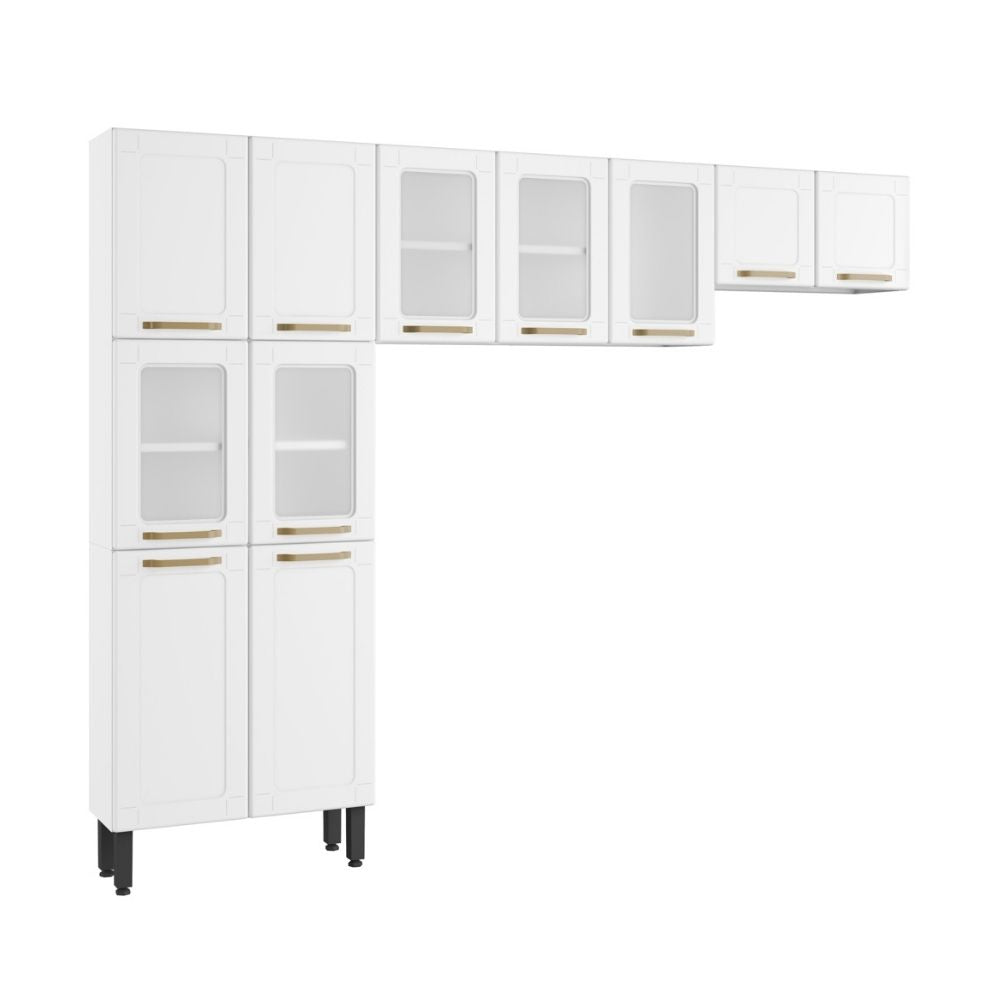 Cozinha Completa Compacta de Aço 11 Portas Colors Bertolini