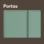 Balcão de Cozinha em Aço com Pia 3 Portas e 4 Gavetas Bella Bertolini