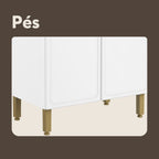 Cozinha Compacta de Aço com 6 Portas e 2 Gavetas Bella Bertolini