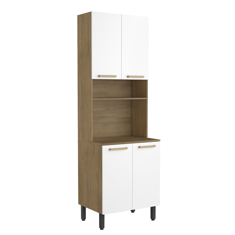 Cozinha Compacta com 4 Portas e 1 Prateleira Axé Bertolini