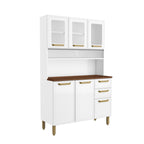 Cozinha Compacta de Aço com 6 Portas e 2 Gavetas Bella Bertolini