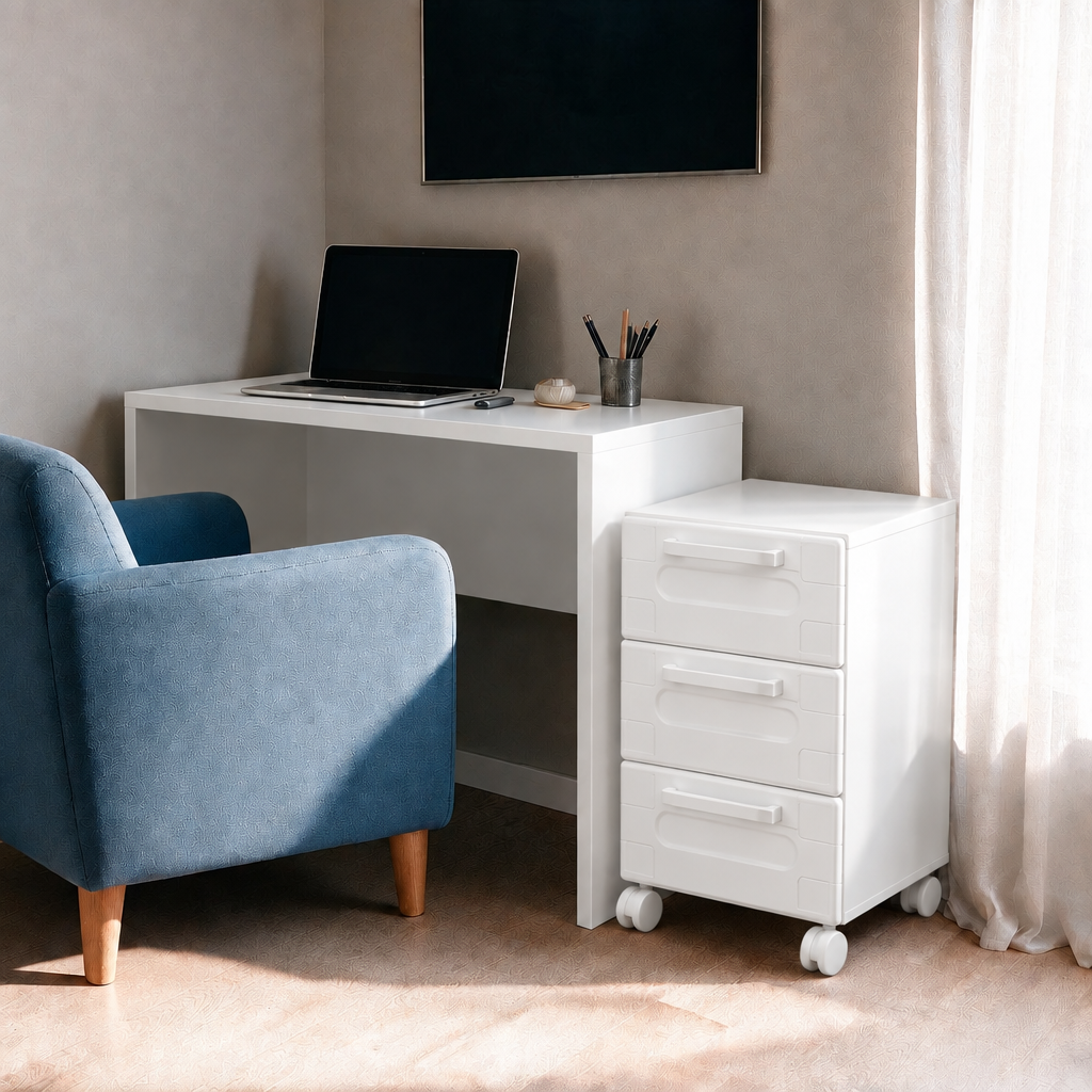Conjunto Home Office com Escrivaninha e Gaveteiro Multi Bertolini
