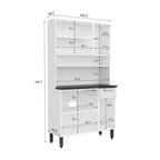 Cozinha Compacta em Aço 6 Portas 1 Gaveta Múltipla Bertolini