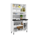 Cozinha Compacta em Aço 6 Portas 1 Gaveta Múltipla Bertolini