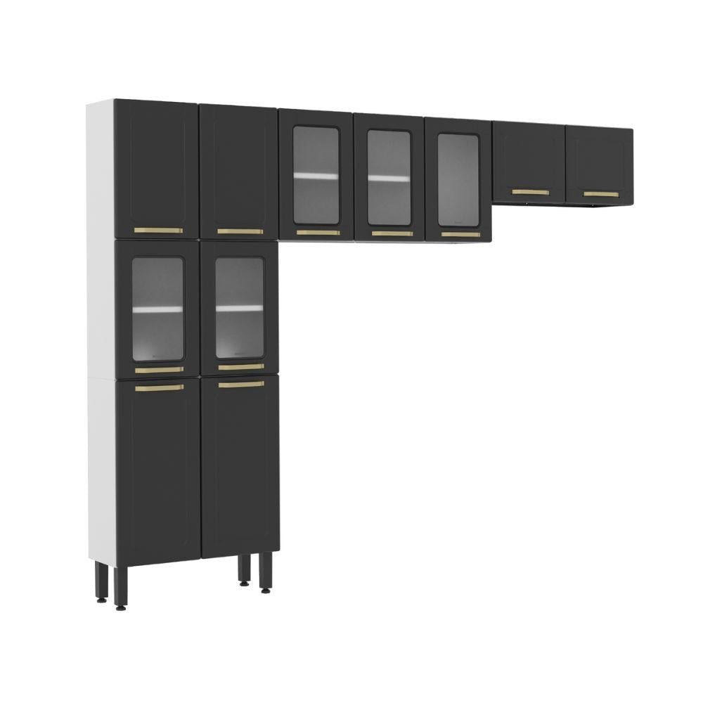 Cozinha Completa Compacta de Aço 11 Portas Colors Bertolini