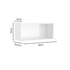 Armário Aéreo de Cozinha em Aço e MDP para Microondas Bella Bertolini