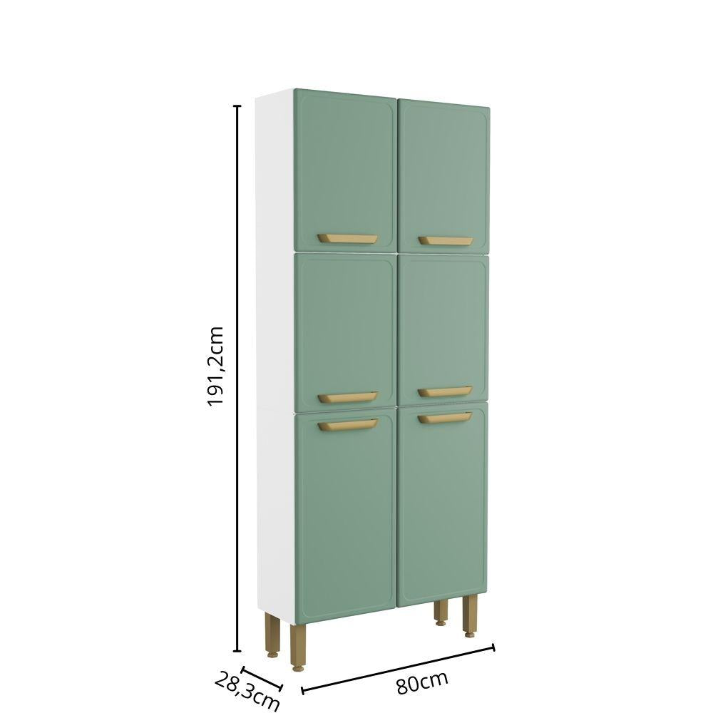 Cozinha Completa em Aço 14 Portas 2 Gavetas Bella Bertolini