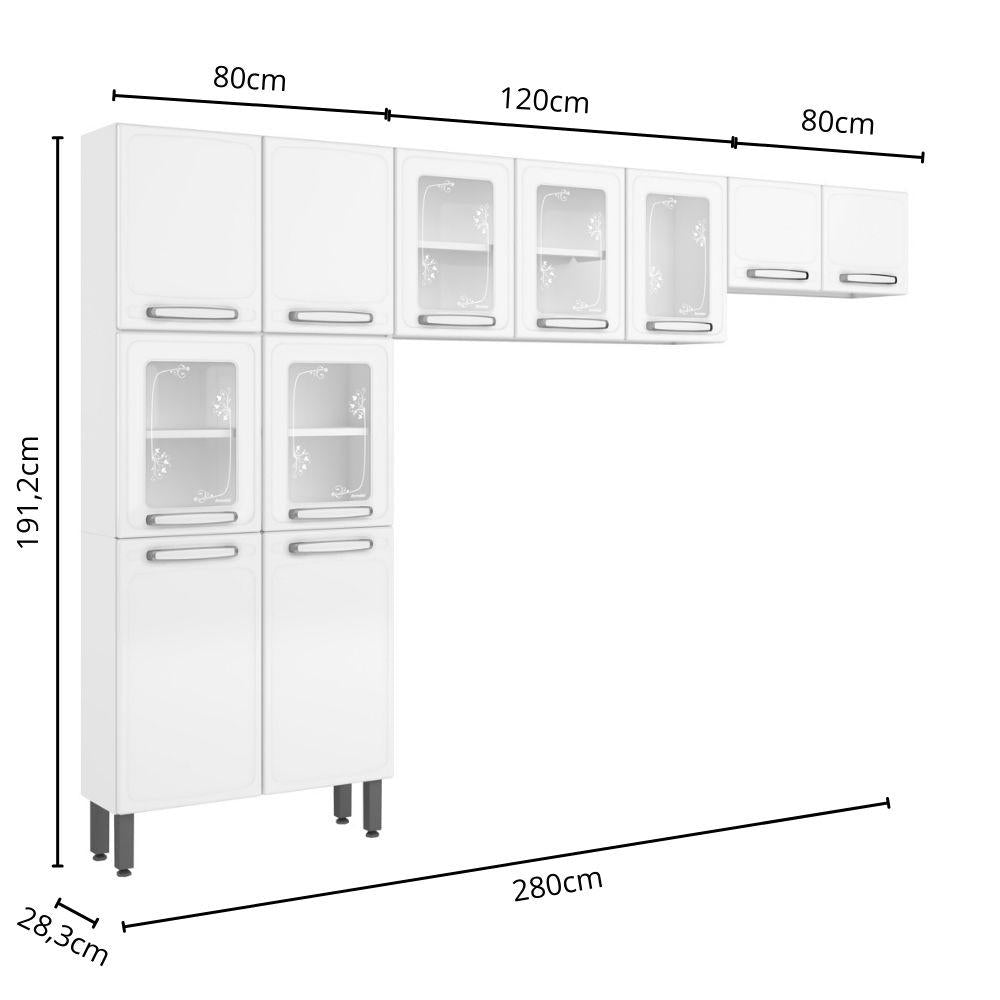Cozinha de Aço Completa 3 Peças Evidence Bertolini
